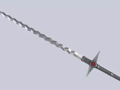 Flamberge Low-poly 3D model get
