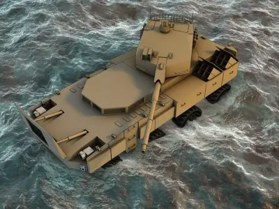 personal carier 8x8 3D model