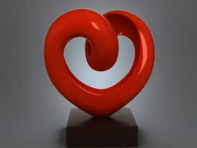 Heart Figurine 3D print model
