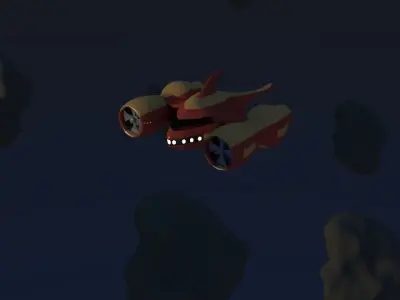 Stinger Aircraft 3D model