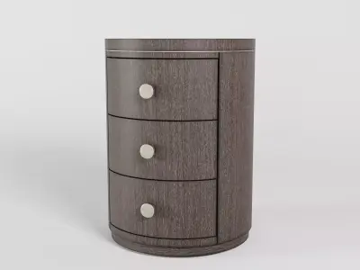 Modern Mood Round Nightstand Free 3D model