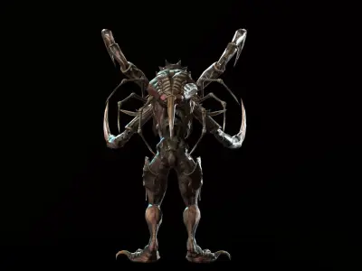 Monster Crab Low-poly 3D model