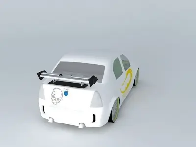 Dacia logan tuning v2 edit Free 3D model