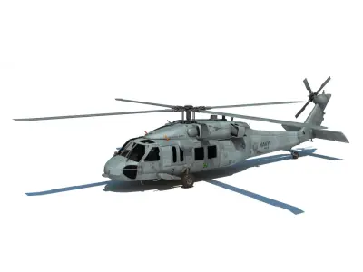 MH-60S Sikorsky Helicopter 3D model