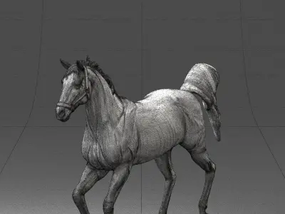 Running horse 0293 3D model