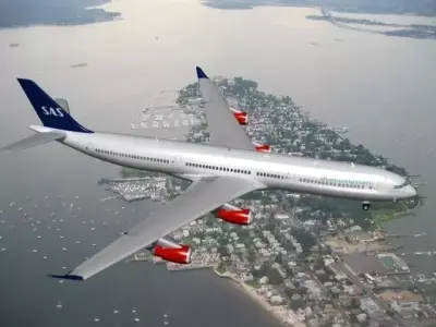 Airbus A340-600 SAS 3D model