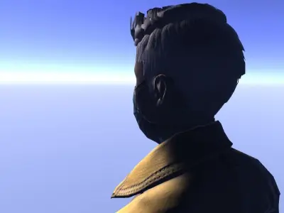 Biohazard Teen - animated rigged Teen Low-poly 3D model