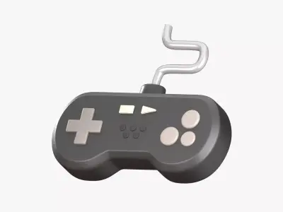 Joystick 3D Illustration 3D model