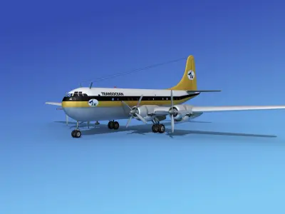 Boeing 377 Transocean 3D model