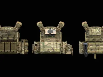 Strandhogg v3 SAPI Cut Plate Carrier  V2 V3 V4 Low-poly 3D model