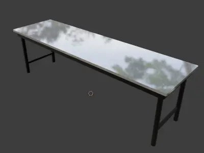 Laboratory Table Free low-poly 3D model