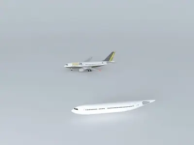 GoldenJet Airbus A310 200 PW4000 Free 3D model