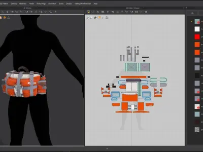 Tactical Bags 3D model