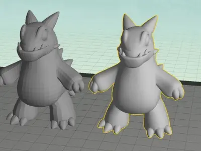 Hi-Res Genetic Mix Dino Free 3D print model