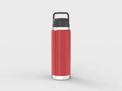 bottle model water Free low-poly 3D model