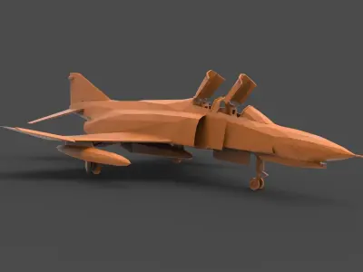Douglas F-4 Phantom II 3D print model