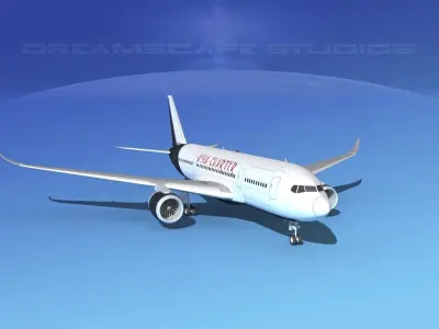 Airbus A350-800 Asia Charters 3D model