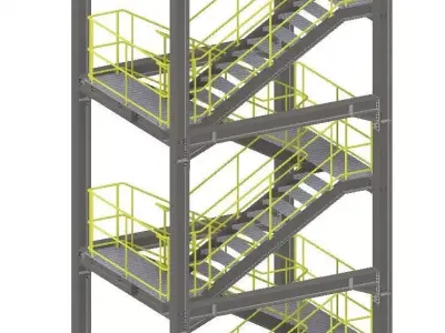 Industrial Tower 3D model