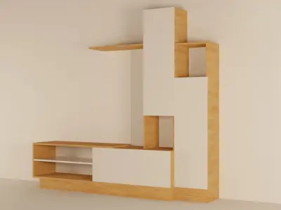 AlphaB2B Melisa Tv Unit Free low-poly 3D model
