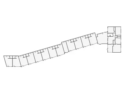 Commercial Interior Sketch - 4501-5000 SF - Xactimate 3D model