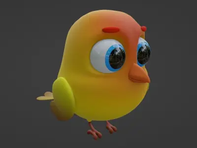 Cartoon Canary 3D model