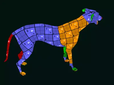 Greyhound Dog Breed Free low-poly 3D model