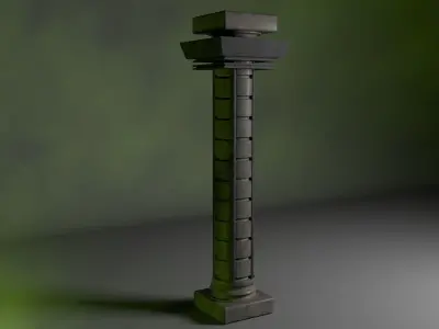column with shadow Free 3D model