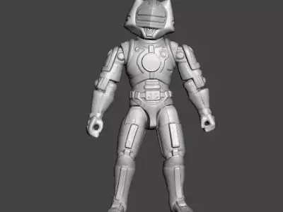 CAPTAIN POWER DREAD TROOPER COMMANDER PROTOTYPE TOY 4INCH FIGURE 3D print model