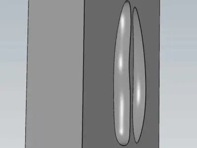 MakeIT Elk Feet Print Mold With Top Frame 3D model