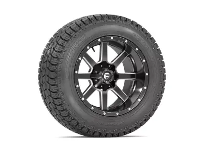 OFF ROAD WHEEL AND TIRE 7 3D model