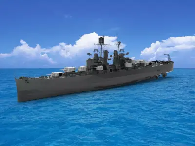 USS Montpelier 3D model