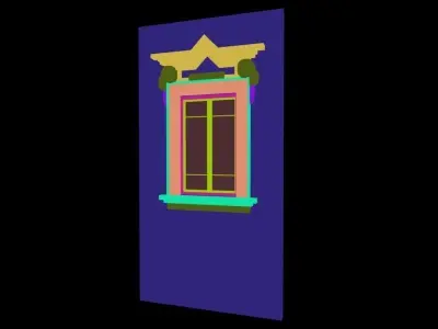 Classic 7 window 3D model