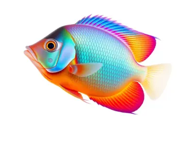 Vibrant Aquatic Fish model pack Low-poly 3D model