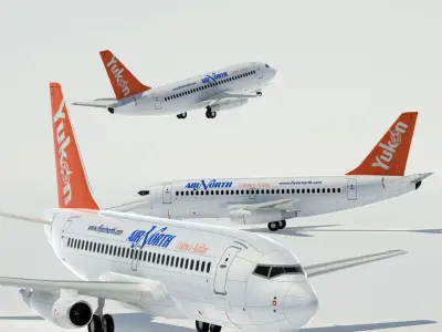 737 200 Collection Eight American Airlines 3D model