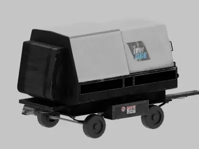 3D Model Ground Power Unit Low-poly 3D model