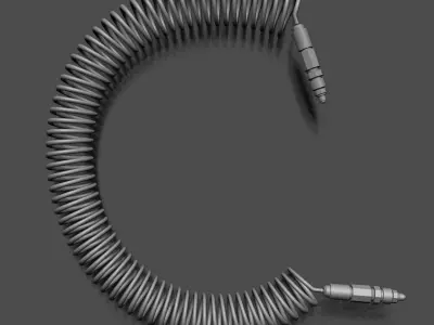 55 IMM Brushes Hoses And Tubes Low-poly 3D model