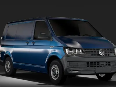 Volkswagen Transporter Van L1H1 T6 2017 3D model