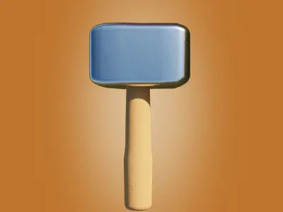 Clash of clans hammer Free low-poly 3D model