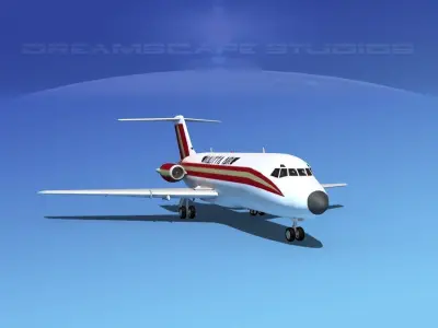 Douglas DC-9-15 Kallitta 3D model