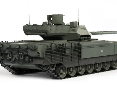 Tank T-14 Armata 2021 3D model