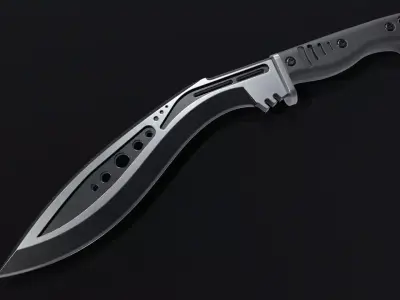 M48-kurki-Knife Low-poly 3D model