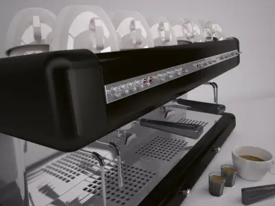 Commercial Coffee Machine 3D model