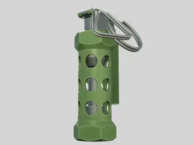 A grenade Low-poly 3D model