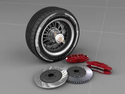 Wheel Daytona 3D model