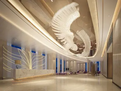 The Hotel Lobby 12 3D model