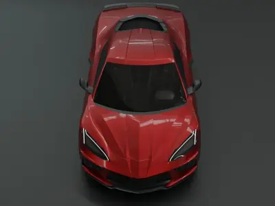 2020 Corvette C8 Free 3D model