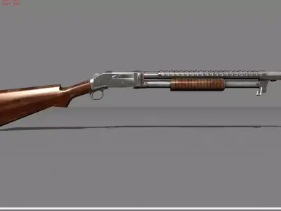 M1897 Pubg Low-poly 3D model