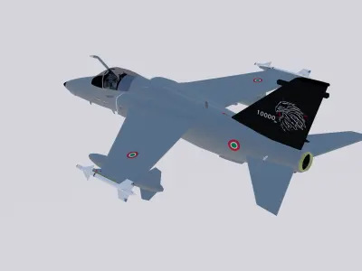 International AMX A-1A Italian Air Force 3D model