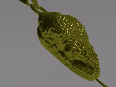 snake head pendant 3D print model