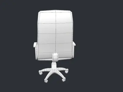 Free Office Chair Low poly model Free low-poly 3D model